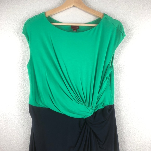 Merona Front Knot Color Block Dress Large - Picture 3 of 6